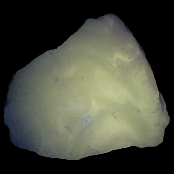 Lime Green Art Glass Cullet Glowing Manganese Slag Glass #5GX27 - Picture 1 of 7